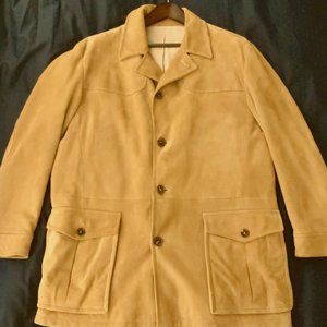 SOLD SALVATORE FERRAGAMO SUEDE FIELD COAT US SIZE 48 - SOLD